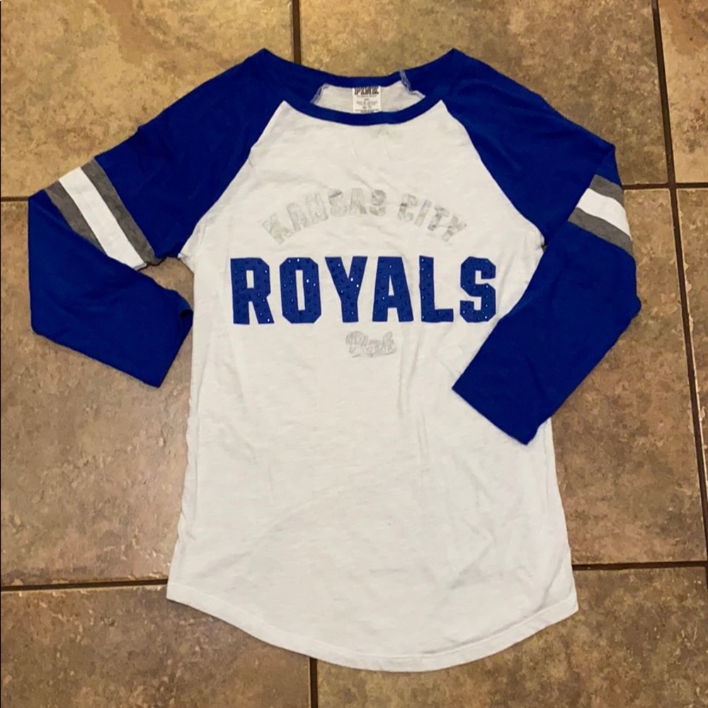 PINK KC Royals 3/4 Sleeve Tee